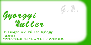 gyorgyi muller business card
